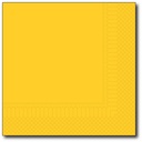 Servetten, Geel, 33X33Cm, 1/4,  2 Laags, 100St