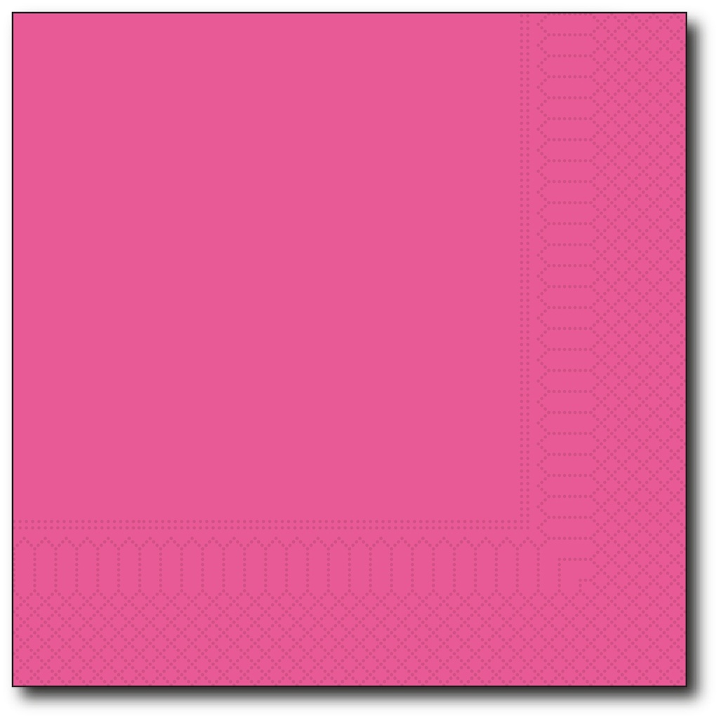 Servetten, Magenta, 33X33Cm, 1/4, 2 Laags, 100St