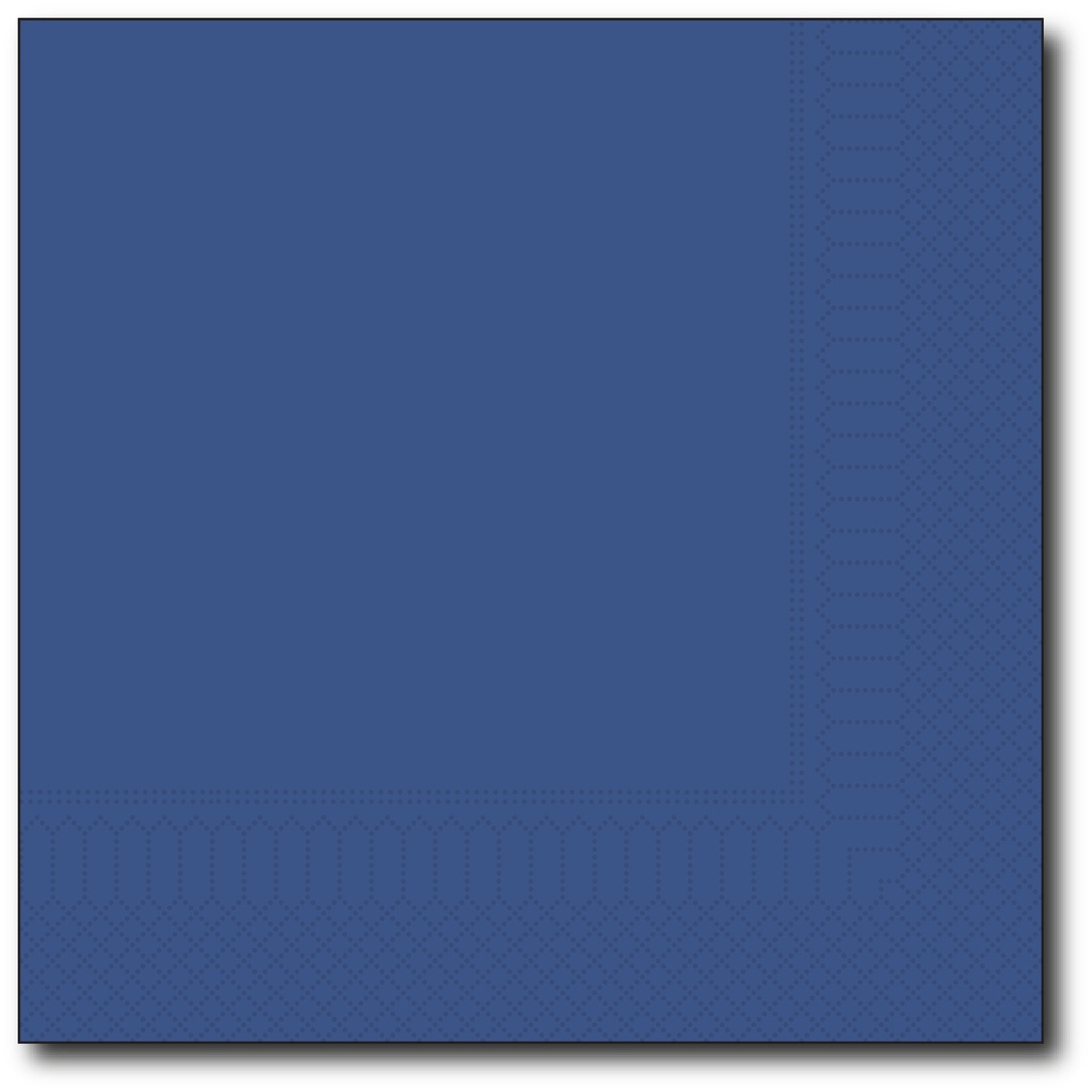 Servetten, Blauw, 33X33Cm, 2 Laags, 100St