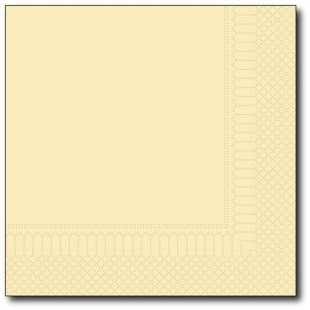 Servetten, Crème, 33X33Cm, 2 Laags, 100St
