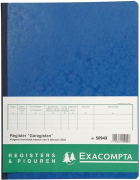 Register Garagehouder