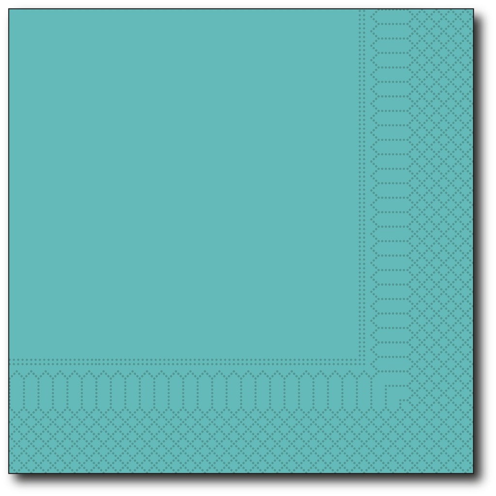 ​Servetten, Lagoon, 33X33Cm, 1/4,  2 Laags, 100St