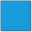 Servetten, Cyaan, 33X33Cm, 1/4, 1 Laags, 100St