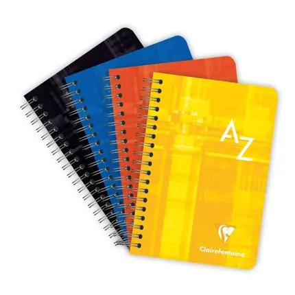 Adresboekje/Repertoire Spiraal 9,5X14Cm 90 Blad Q.5X5Mm - Geassorteerde Kleuren