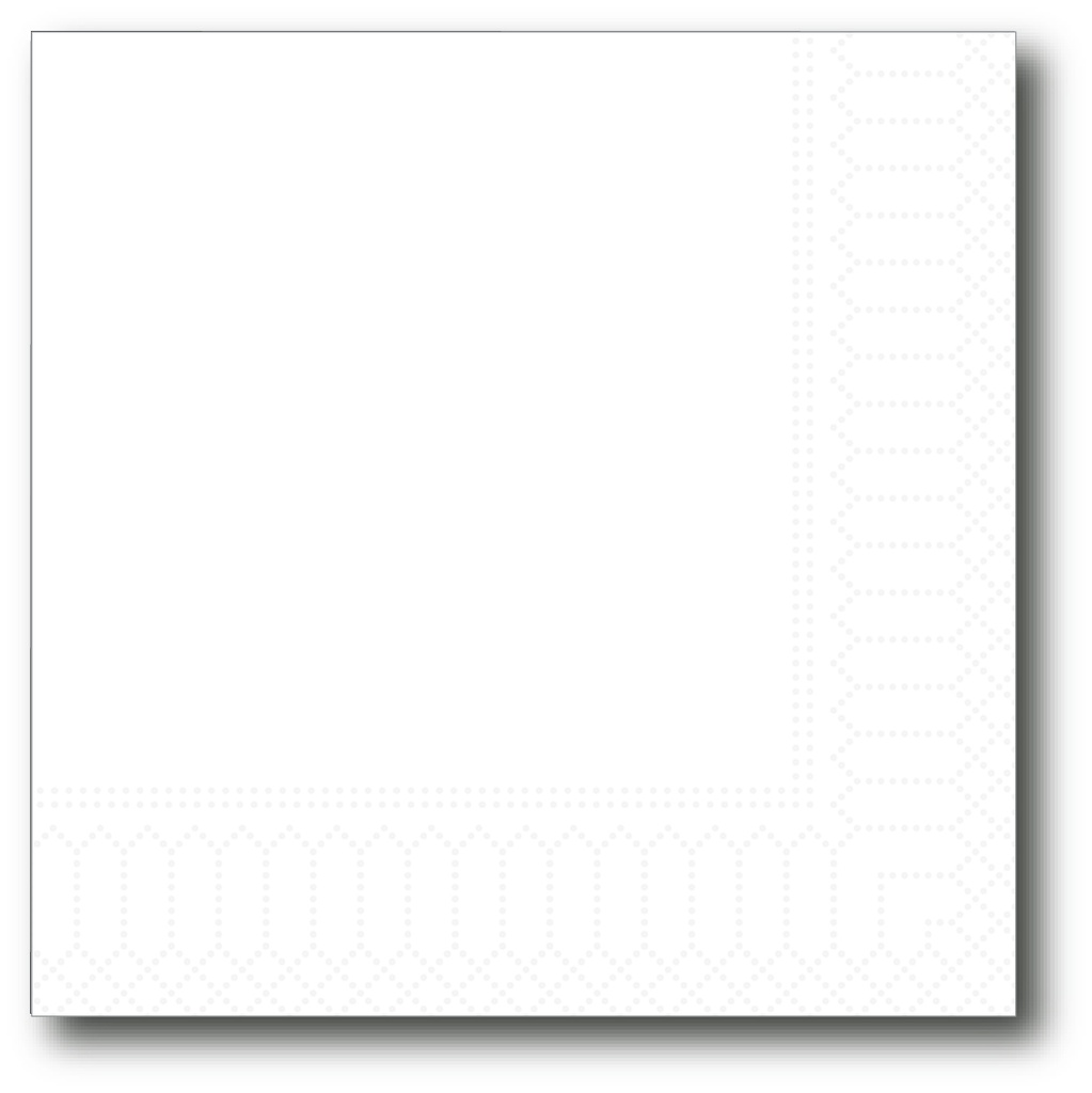 Servetten, Wit, 20X20Cm, 2 Laags, 200St
