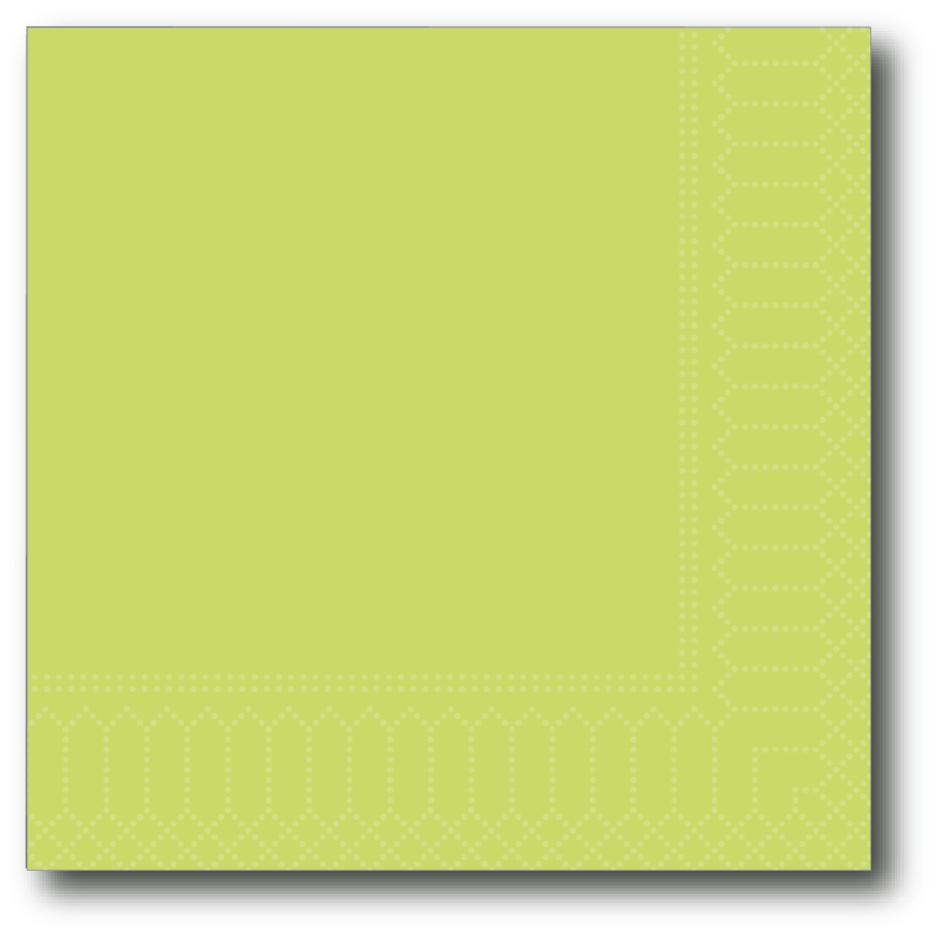 Servetten, Limegreen, 20X20Cm, 2 Laags, 200St