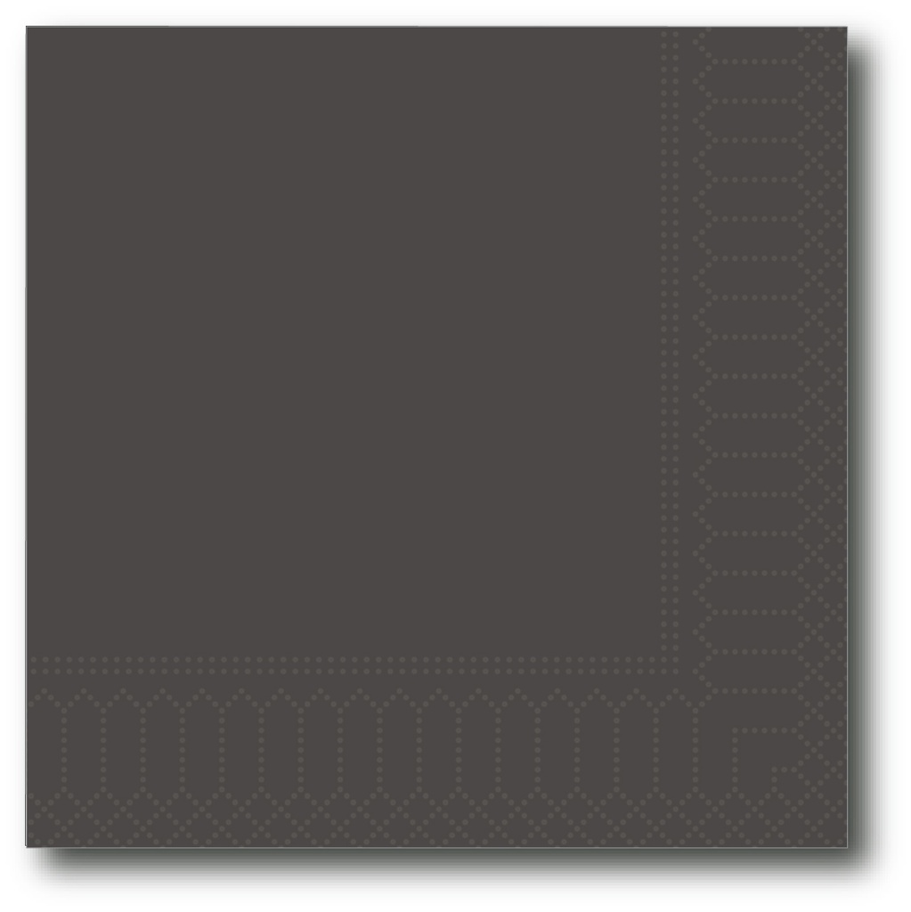 Servetten, Zwart, 20X20Cm, 2 Laags, 200St
