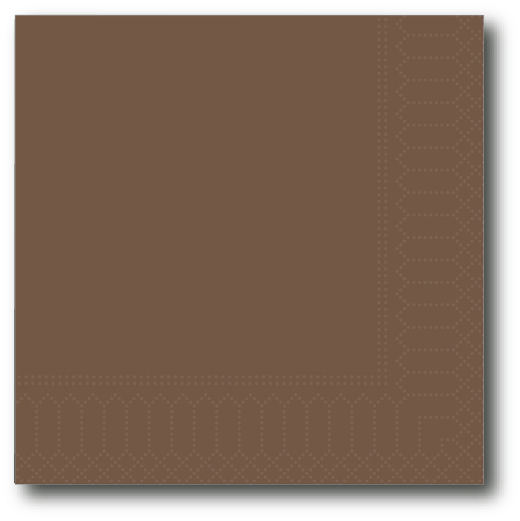 Servetten, Bruin, 20X20Cm, 2 Laags, 200St
