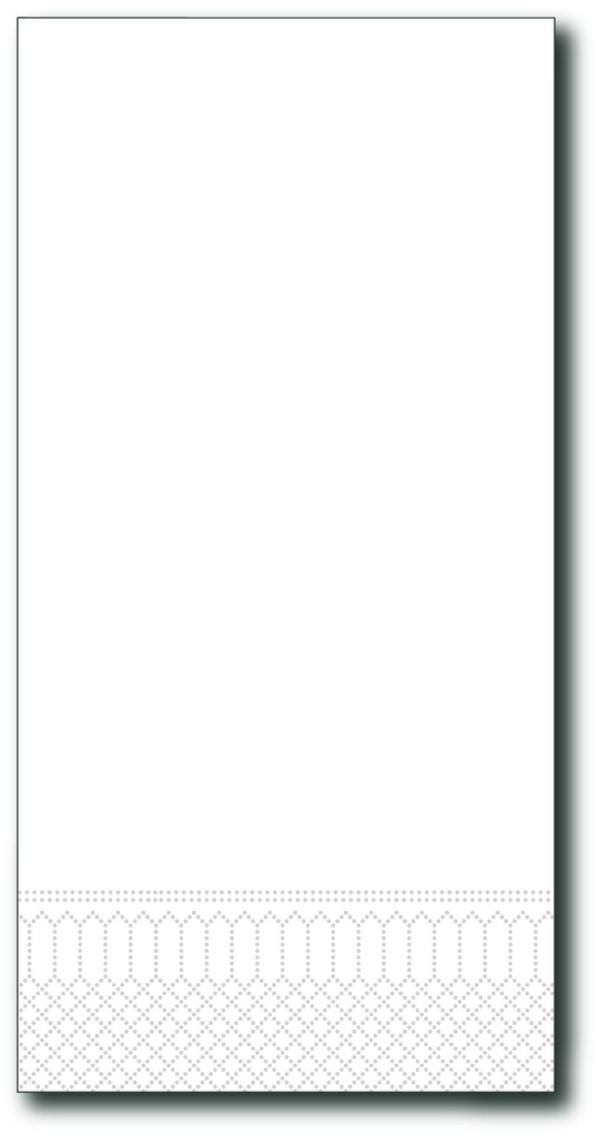 Servetten, Wit, 40X40Cm, 2Laags, 1/8, 50St 