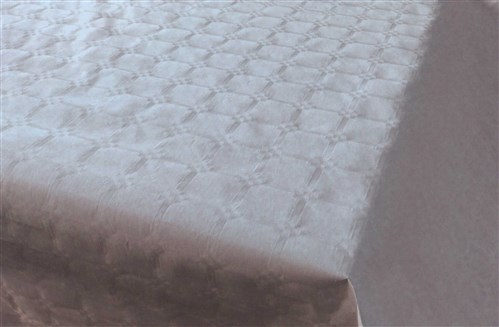 Tafelrol damastpapier (7mx118cm, zilver)