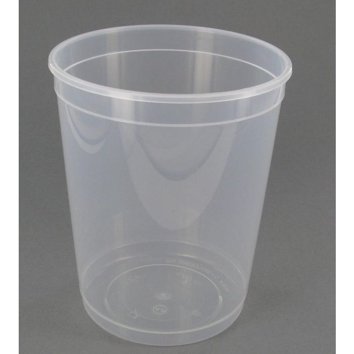 50 BAKJES PP ROND TRANSPARANT 1000CC 115X50MM