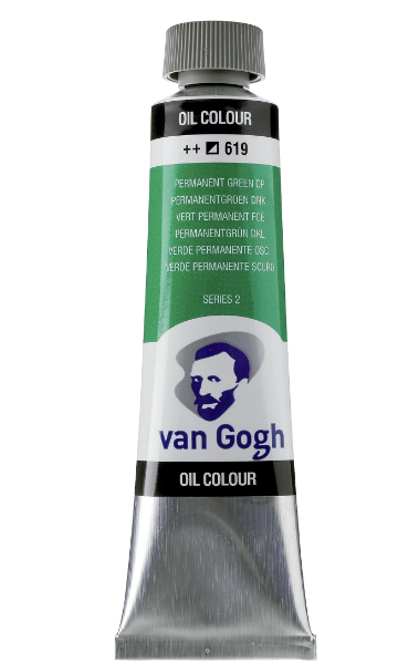 Van Gogh Olieverf Tube 40 ml Permanentgroen Donker 619