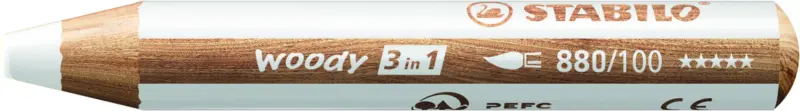 kleurpotlood woody (wit)