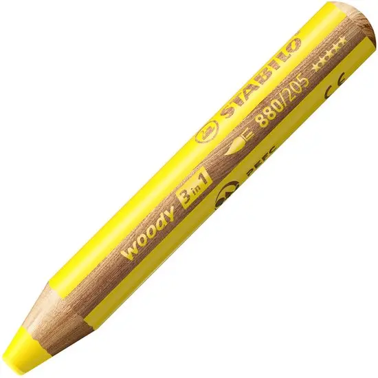 kleurpotlood woody (geel)