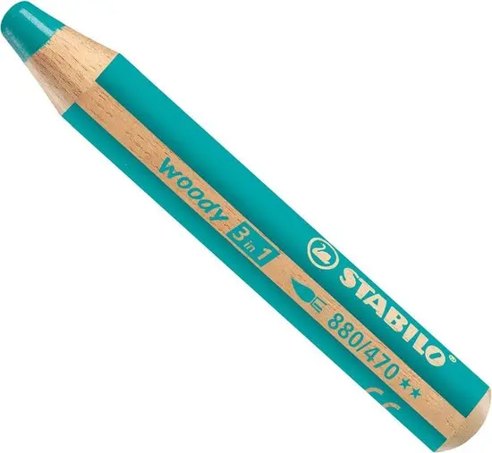 kleurpotlood woody (turquoise)