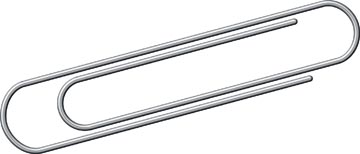 Paperclips Alco 77mm gegolfd doosje a 100 stuks