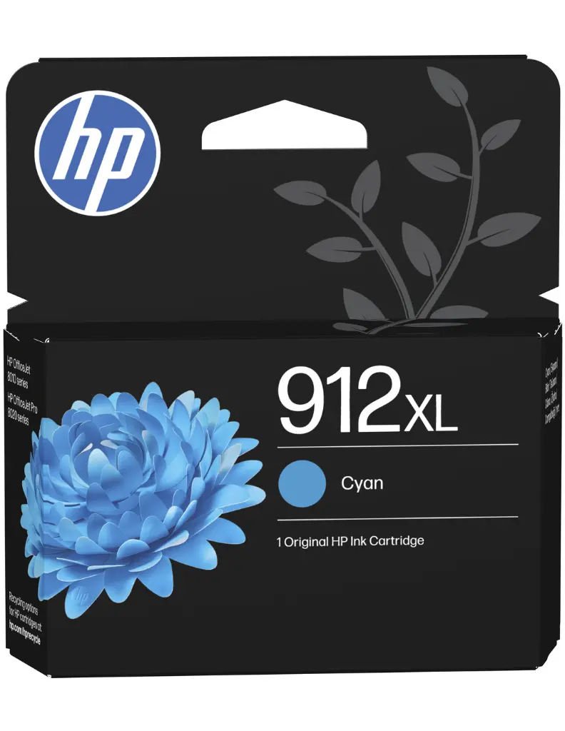 HP 912XL High Yield Cyan Original Ink Cartridge