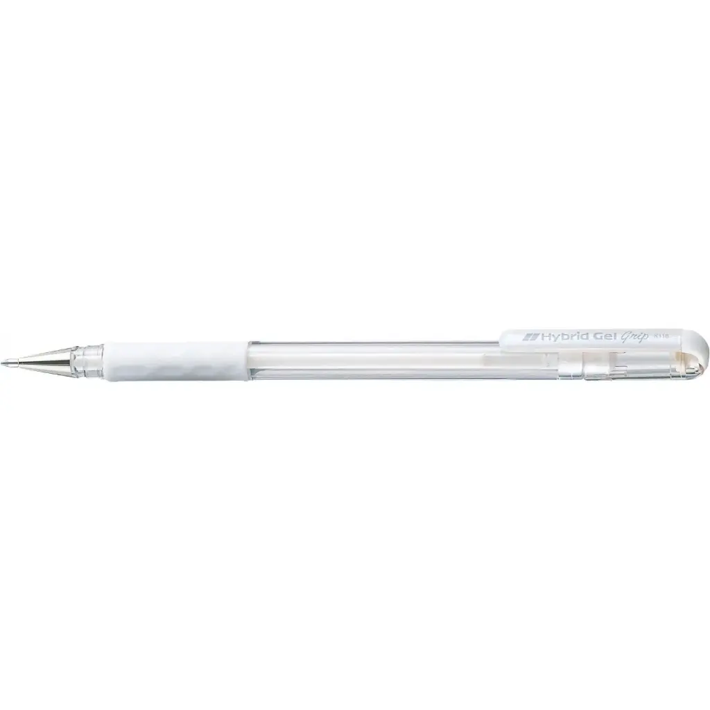 Pentel Hybrid Gel Grip 0,8 (Wit)