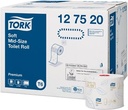 Toiletpapier - Tork Mid-Size T6 Premium Zacht - Doppenrol - Wit - Cellulose - 2 Laags - 90 M, 27St