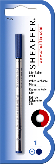 Rollerballvull.Sheaffer Slim Medium Blauw