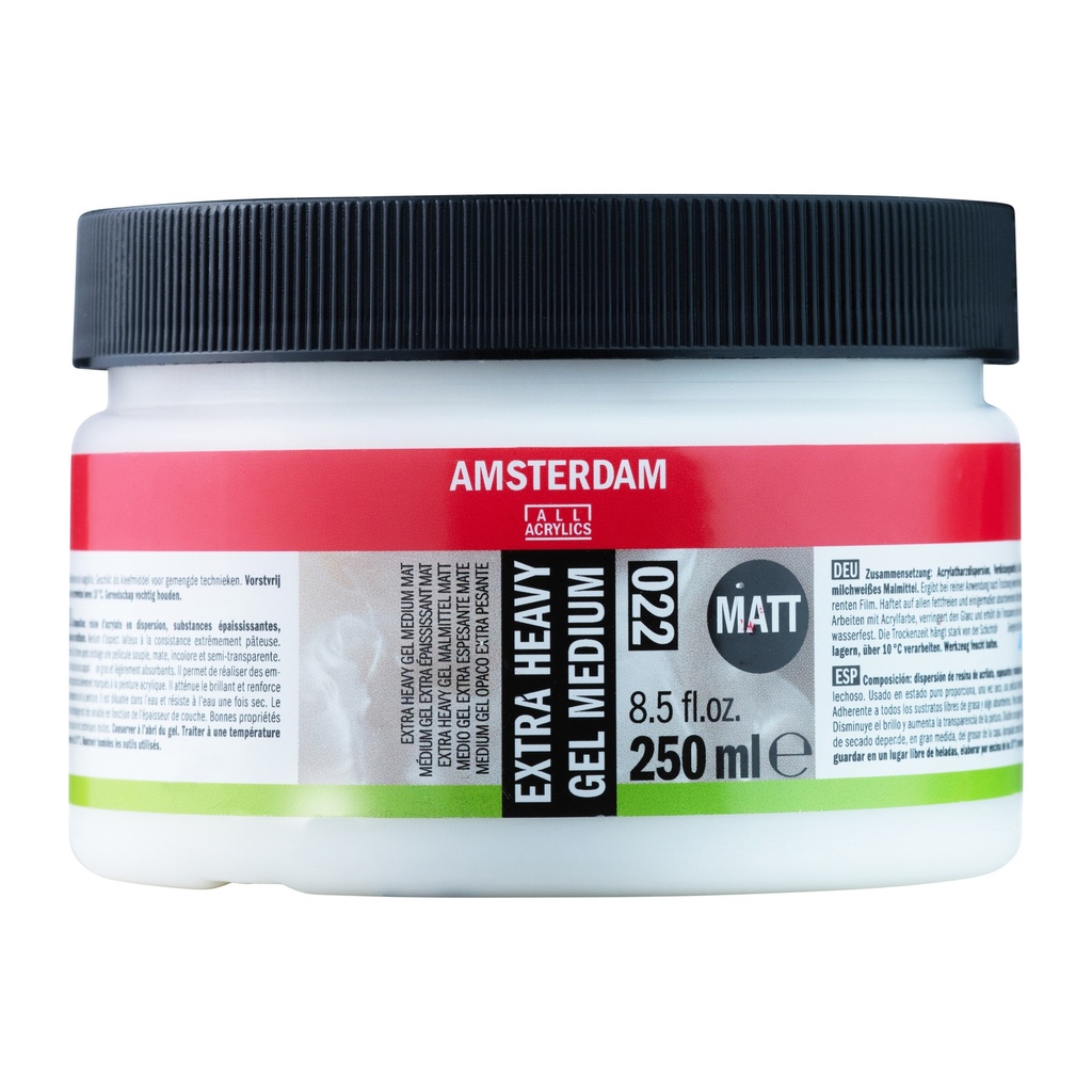 Amsterdam Extra Heavy Gel Medium Mat 022 Pot 250 Ml