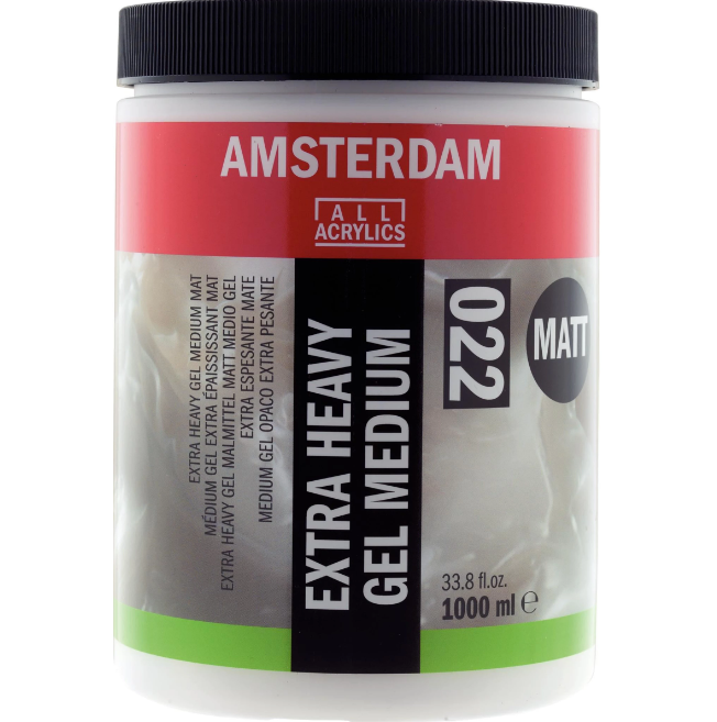 Amsterdam Extra Heavy Gel Medium Mat 022 Pot 1000 Ml