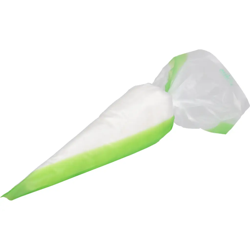Spuitzak, 59x28cm, PE, transparant/groen
