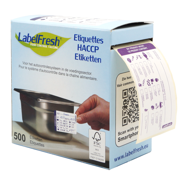 Etiket Allergenen/Allergenes - 500St