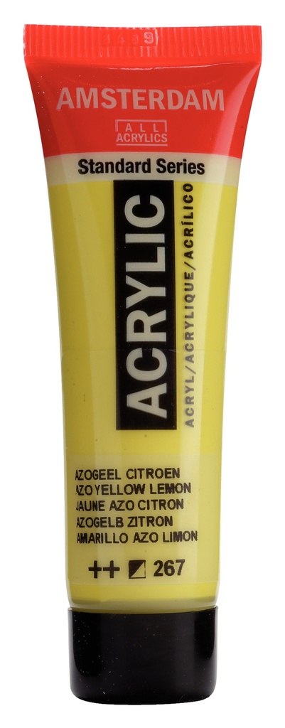 standard series acrylverf tube 20 ml azogeel citroen 267