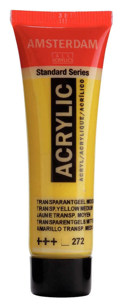 Standard Series acrylverf tube 20 ml Transparantgeel Middel 272