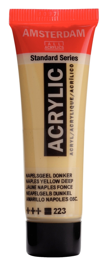 Standard Series acrylverf tube 20 ml Napelsgeel Donker 223