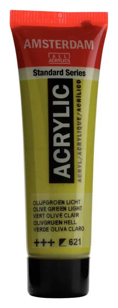 Amsterdam, Standard Series, Acrylverf, Tube 20 Ml Olijfgroen Licht, 621