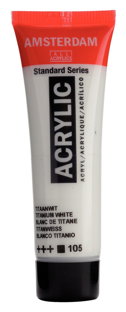 Standard Series acrylverf tube 20 ml Titaanwit 105