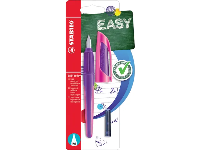 stabilo easybuddy vulpen l&r hand (purple/magenta)