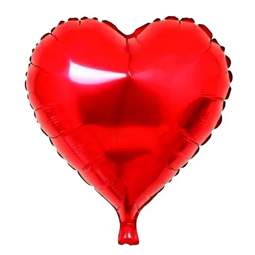 Folie Ballon Hart Rood (Ø45Cm)