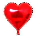 Folie Ballon Hart Rood (Ø45Cm)