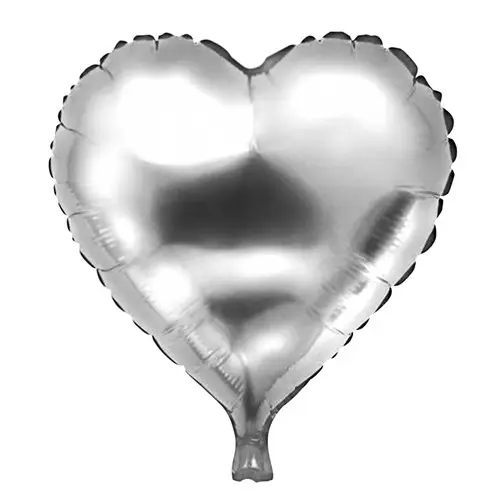 Folie Ballon Hart Zilver (Ø45Cm)