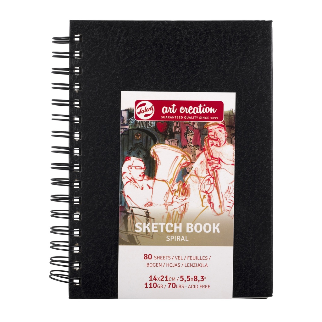 Talens Art Creation Schetsboek Spiraal 14 X 21 Cm 110 G 80 Vellen