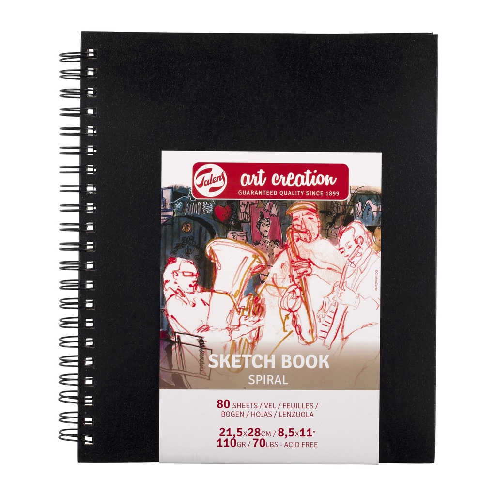 Talens Art Creation Schetsboek Spiraal 21.5 X 28 Cm 110 G 80 Vellen