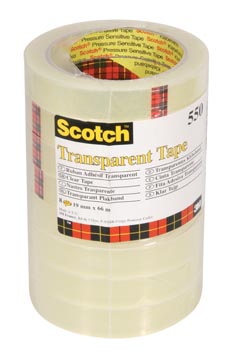 Plakband Scotch 550 X8 (19Mmx66M)