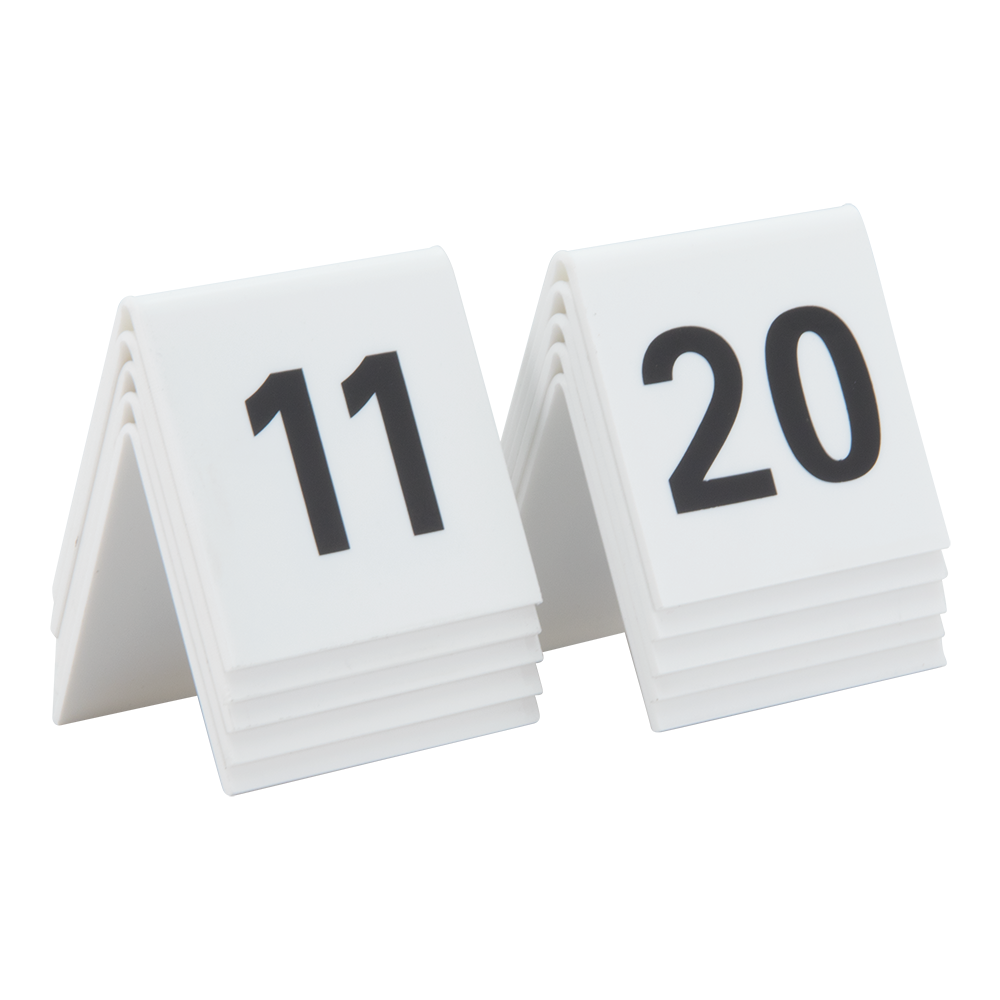 TABLE SIGNS (11 TOT 20)