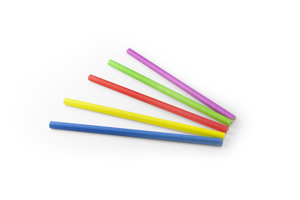 Drinkrietjes Papier (Fsc®) Ass. Ø 10Mm / 24Cm Zak À 100