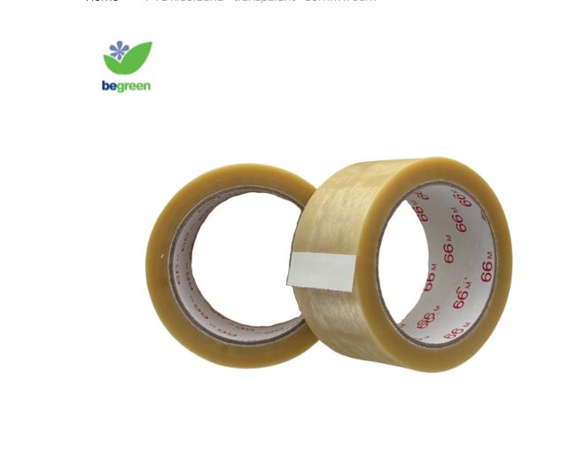 PVC kleefband - transparant - 50mm x 66m