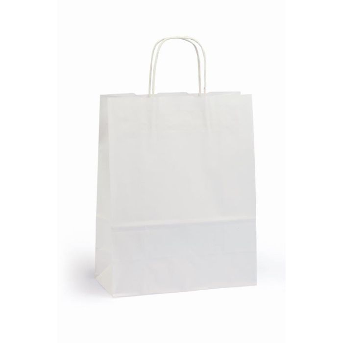 Kraftzak 100Gr (24+11X31Cm, Wit Gedraaid Handvat, 50)