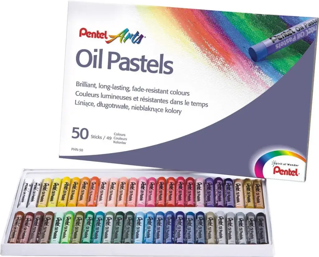 50 oliepastels pentel