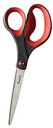 Scotch schaar Precision, ft 20 cm, rechts en links, scherpe punt, RVS, grijs/rood, blister van 1stuk
