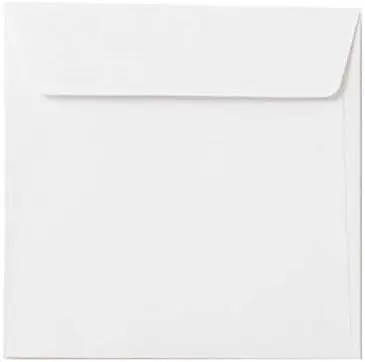 Classic Enveloppen - Wit - 220X220Mm 50 Stuks - Gegomd - Zonder Venster, 100Gr, Rechte Klep