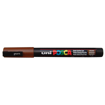 Posca Conische Punt Extra Fijn 0.7-1.0Mm Bruin