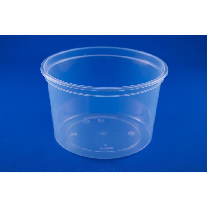 Bakje Transparant PP (50 Stuks, 500cc, Rond)