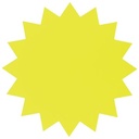 --20 FLUO STERREN 18CM GEEL